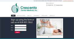 Desktop Screenshot of crescentafamilymedical.com